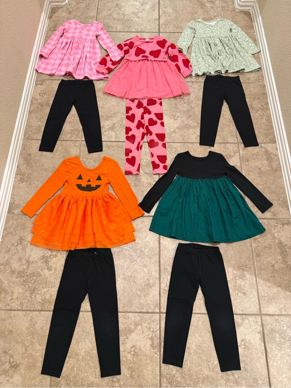 Girls 4T Fall/Winter Holiday Dresses Bundle (Carter’s, Old Navy, Falls Creek)